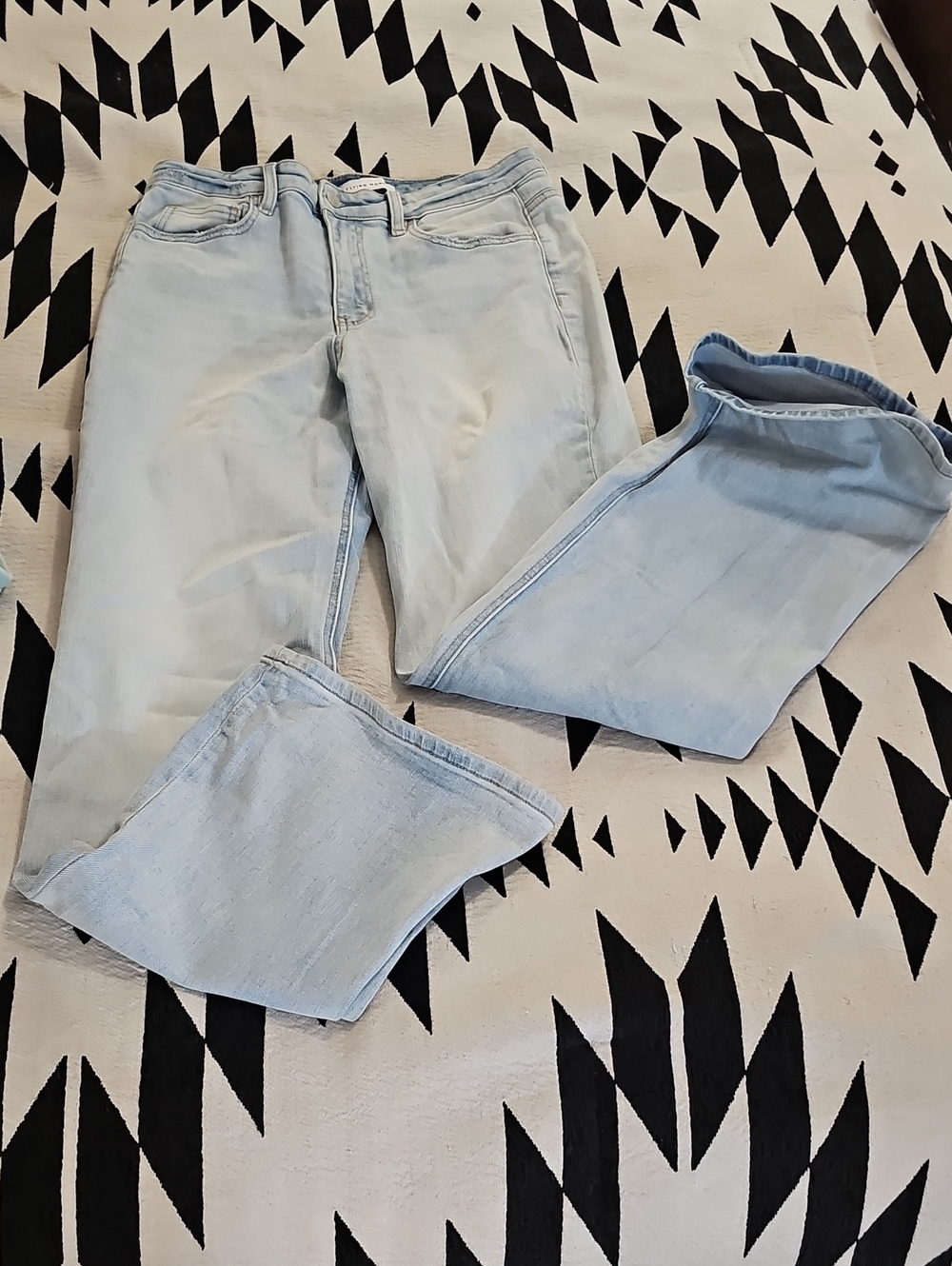 Flying Monkey Light Blue Women's Wide Leg Jeans